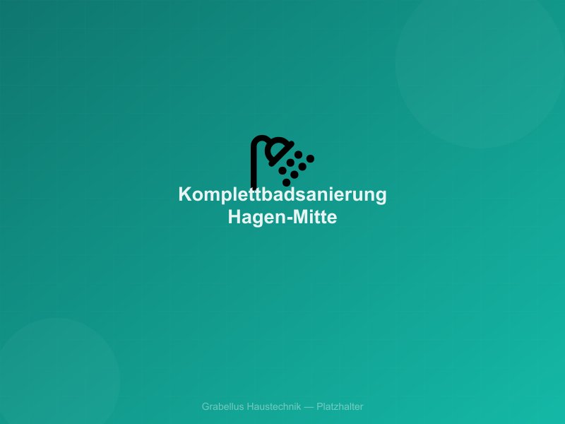 Modern saniertes Badezimmer in Hagen mit bodengleicher Dusche