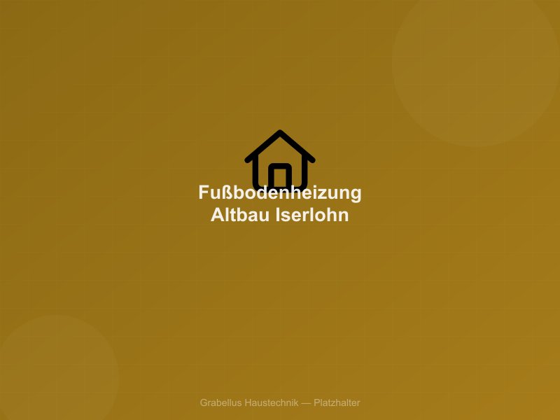 Gefräste Kanäle im Estrich für Fußbodenheizung in Iserlohn